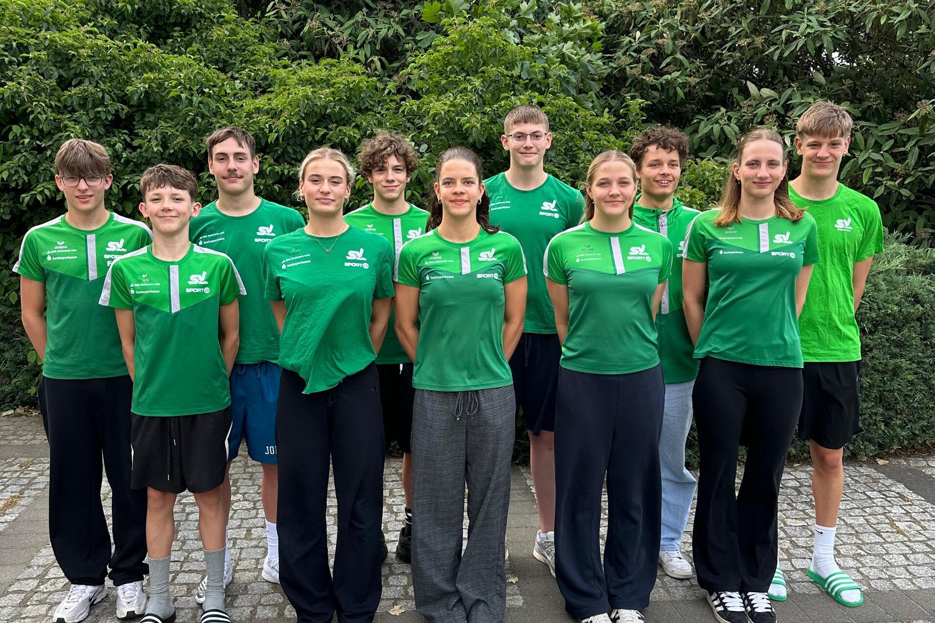 DJM 2026 Gruppenfoto Ein Gruppenfoto aller Teilnehmer an den Deutschen Jahrgangsmeisterschaften 2026 im Schwimmen in Berlin.