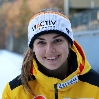Kim Kalicki vom SV Halle mit Platz 2 beim Weltcup in Sigulda