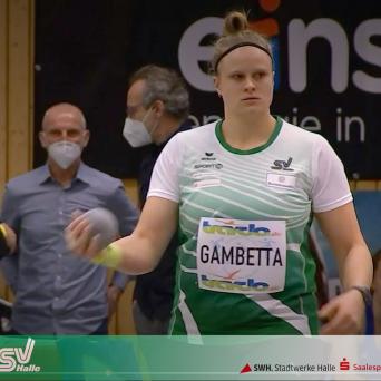 Sara Gambetta gewinnt in Rochlitz. Foto: Screenshot Livestream MDR 